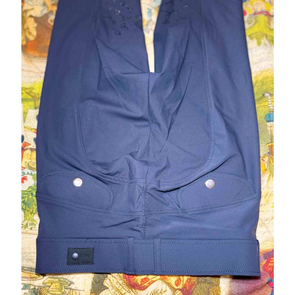 Horze Andrea High Waist Knee Patch Riding Tights Breeches US 24 EU 36 NWT Blue - Picture 14 of 15